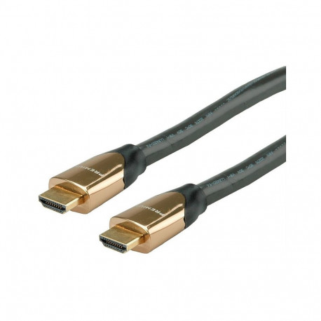 "ROLINE 4K PREMIUM HDMI Ultra HD Kabel mit Ethernet, ST/ST, schwarz, 7,5 m"