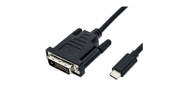 "ROLINE USB Typ C - DVI Adapterkabel, ST/ST, 2 m"
