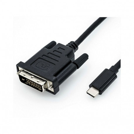 "ROLINE USB Typ C - DVI Adapterkabel, ST/ST, 1 m"