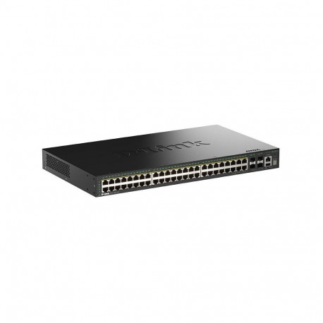D-Link DGS-1530-52P/E 52-port nutikas hallatav PoE+ GB kommutaator 4x10G