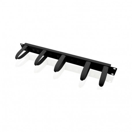 "VALUE 48,26cm 19Zoll-Frontplatte 1HE mit 5 Kabelsen schwarz"