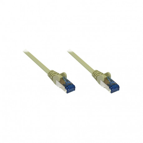 "GoodConnections Patchkabel mit Rastnasenschutz, Cat. 6A, S/FTP, PiMF, halogenfrei, 500MHz, grau, 7,