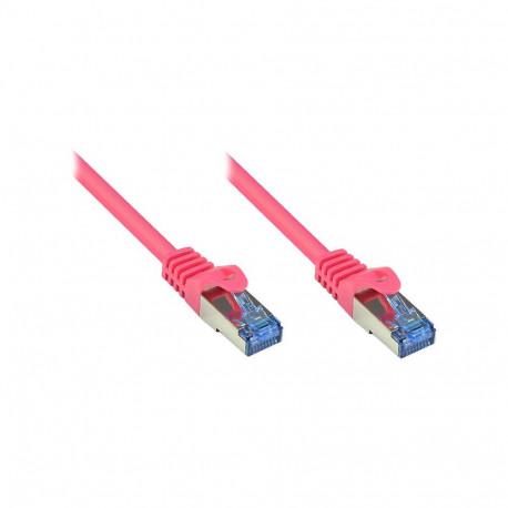"GoodConnections Patchkabel mit Rastnasenschutz, Cat. 6A, S/FTP, PIMF, halogenfrei, 500MHz, magenta,