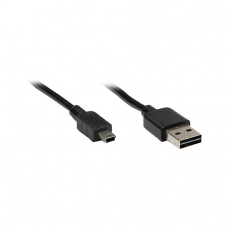 "GoodConnections Anschlusskabel USB 2.0 EASY Stecker A an Mini B Stecker, schwarz, 1m,"