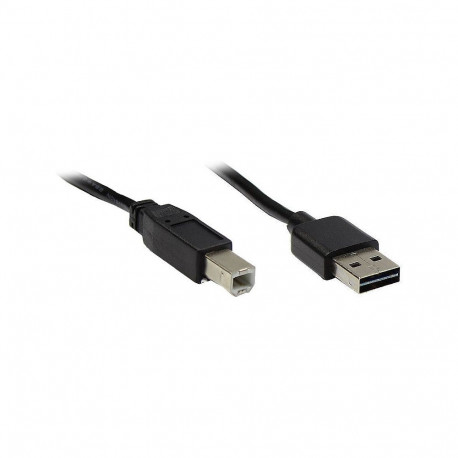 "GoodConnections Anschlusskabel USB 2.0 EASY Stecker A an Stecker B, schwarz, 5m,"