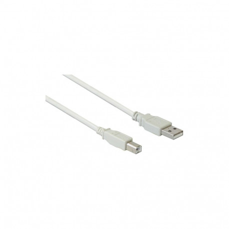"GoodConnections Anschlusskabel USB 2.0 Stecker A an Stecker B, grau, 0,5m,"