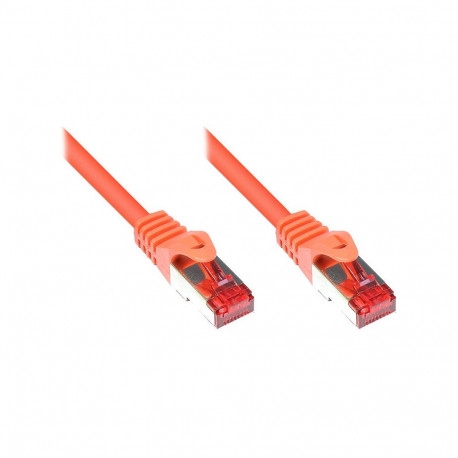 "GoodConnections Patchkabel mit Rastnasenschutz, Cat. 6, S/FTP, PiMF, PVC, 250MHz, orange, 2m,"