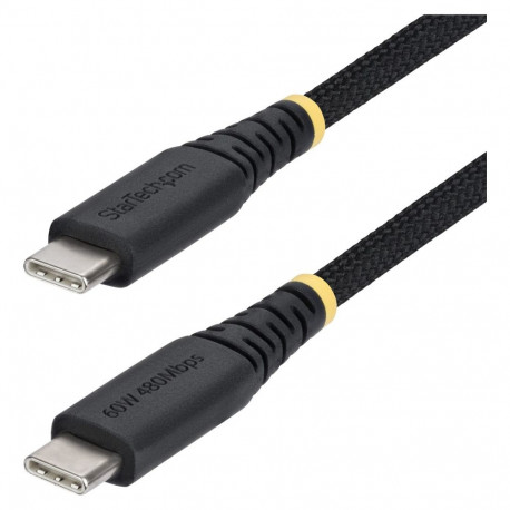 "STARTECH.COM 15cm USB-C Ladekabel 60W 3A PD Geflochtenes Nylon-TPE Mantel Robustes USBC Laptop-Hand