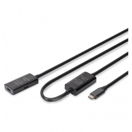 Aktiivne USB 3.2 Gen1 5G pikenduskaabel, USB-C - USB-C, 10m