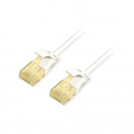 "Equip Patchkabel Cat6A SlimFlex U/UTP 1.00m weiß LSZH 2xRJ45 Polybeutel"