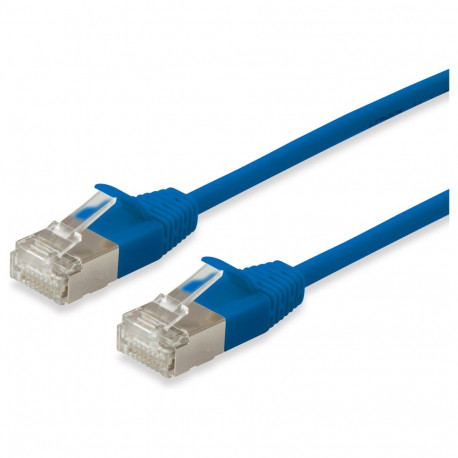 "Equip Patchkabel Cat6A SlimFlex F/FTP 0.15m blau LSZH 2xRJ45 Polybeutel"