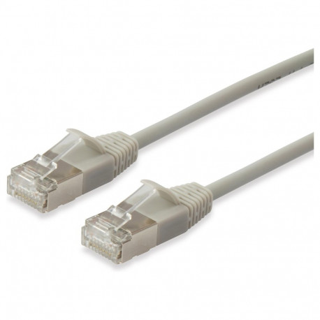 "Equip Patchkabel Cat6A SlimFlex F/FTP 0.15m beig.LSZH 2xRJ45 Polybeutel"