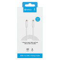 "Sandberg USB-C (ST-ST) 2m Anschlusskabel Weiß"