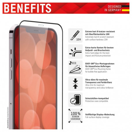 "DISPLEX Full Cover Panzerglas (10H) für Apple iPhone 13/13 Pro/14/16e"