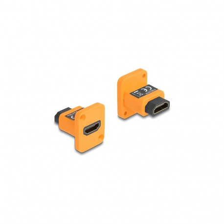 D-tüüpi HDMI-A pesa-pesa moodul 4K oranž