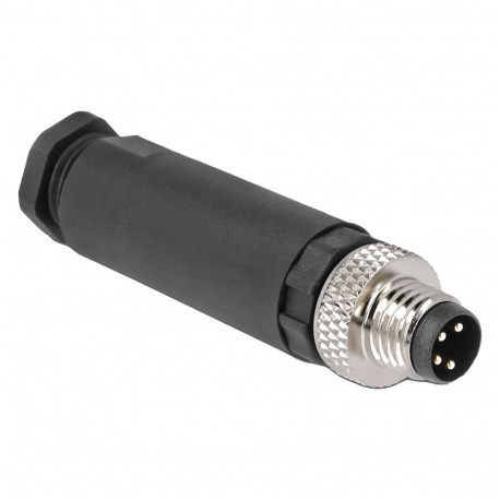 "M8 Steckverbinder A-kodiert 4 Pin Stecker zur Montage mit Schraubanschluss"