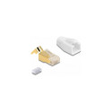 "RJ45 Modularer Stecker mit Zugentlastung und Knickschutztülle für Cat.7 Rundkabel 25er Set"