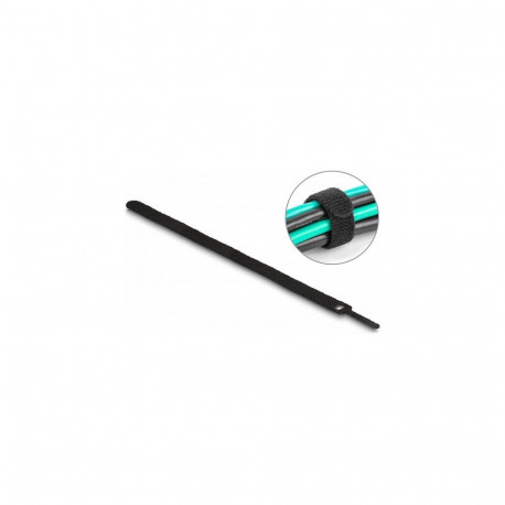 Takjapaelaga kaablisidemed L 250 x B 12 mm mustad 10 tükki