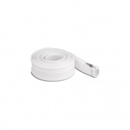 "Geflechtschlauch mit Reißverschluss hitzebeständig 3 m x 30 mm weiß"