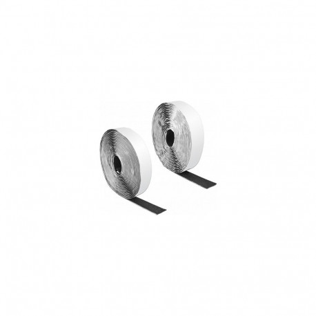 "Klettband selbstklebend mit Haft- und Flauschband L 10 m x B 25 mm schwarz"