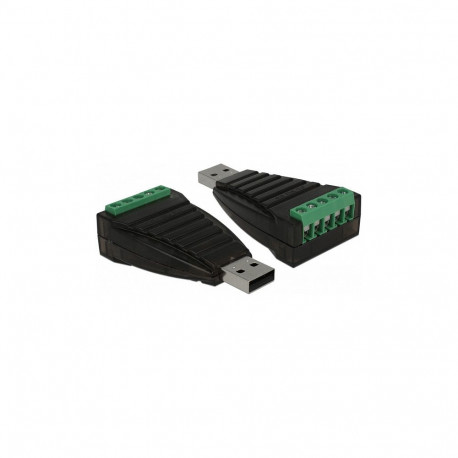 "Konverter USB Typ-A zu Seriell RS-422/485 Terminalblock mit Überspannungsschutz 600 W"