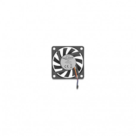 "Delock Axiallüfter 12 V DC, 60 x 60 x 10 mm schwarz"