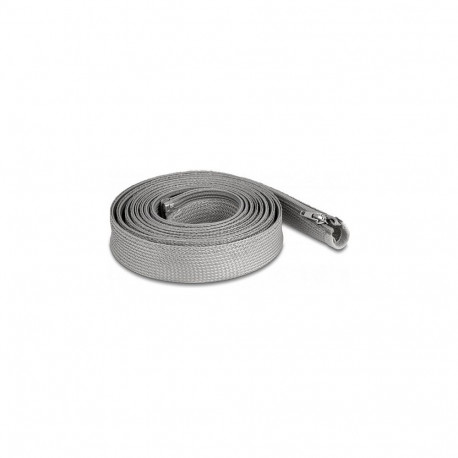 "Geflechtschlauch mit Reißverschluss hitzebeständig 3 m x 30 mm grau"