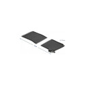 Kuumuskindel tõmblukuga kaablisukk 2 m x 25 mm must