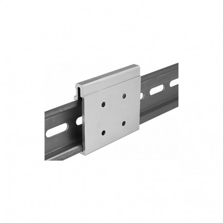 Alumiiniumist montaažiklamber DIN-liistule (4 kinnitusauguga)