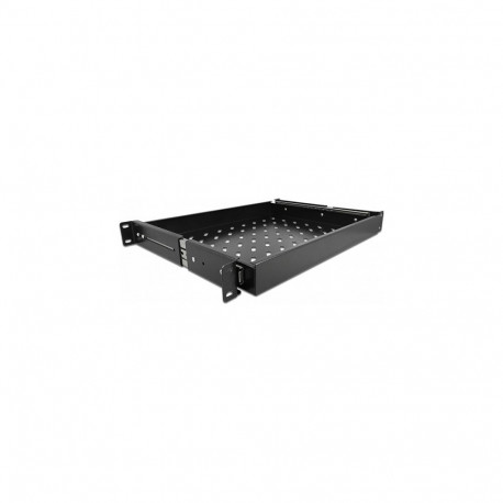 19" väljatõmmatav sahtel 1 HE, pikkus reguleeritav kuni 280mm, sügavus 345mm, must