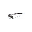 19" 1U must DIN-liistu paneel