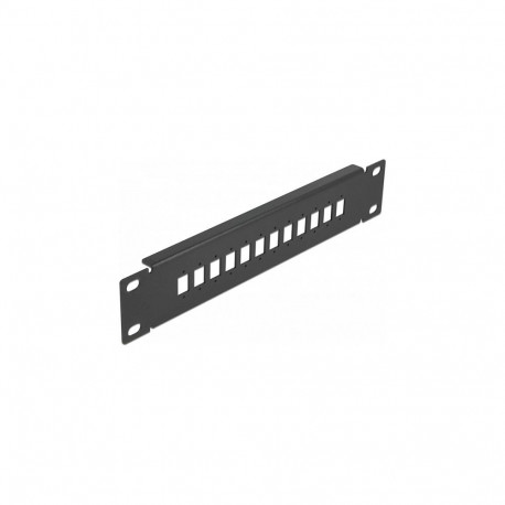 "Delock 10? LWL Patchpanel 12 Port für SC Simplex / LC Duplex 1 HE schwarz"