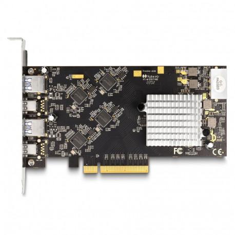 PCI Express x8 kaart 2 x USB 20 Gbps Type-C™ ja 2 x USB 10 Gbps Type-A pesaga - Quad Channel