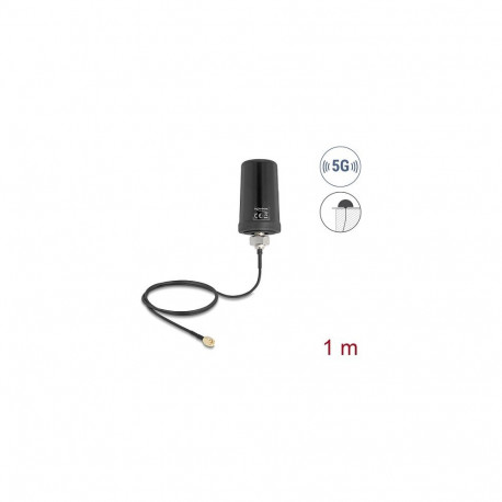 5G LTE GNSS WiFi 6 antenn SMA-pistikuga 1,1–4,0dBi ringsuunaline ühenduskaabliga ULA100 1m katusepai