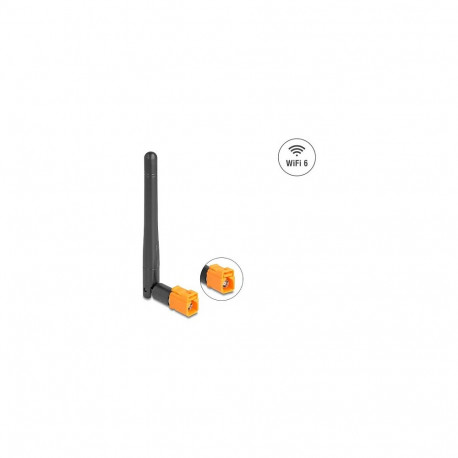 WiFi 6 antenn FAKRA M pistikupesa 2,5–3,0dBi ringsuunaline kallutusliigendiga, must