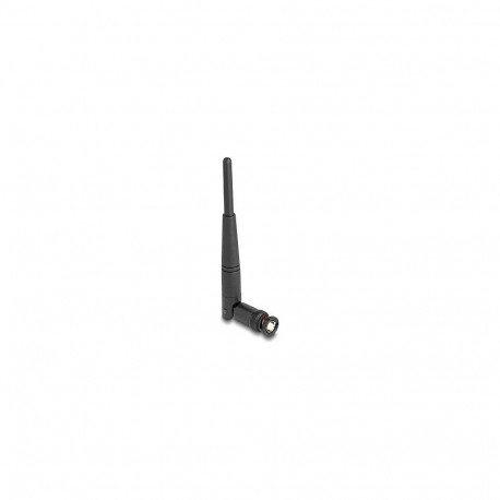 "Delock WiFi 2,4 GHz Antenne BNC Stecker 2 dBi 14,5 cm omnidirektional mit Kippgelenk schwarz"