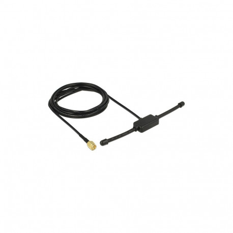 ISM antenn 433MHz SMA-pistik 3dBi ringsuunaline jäik, must, kleebitav kinnitus