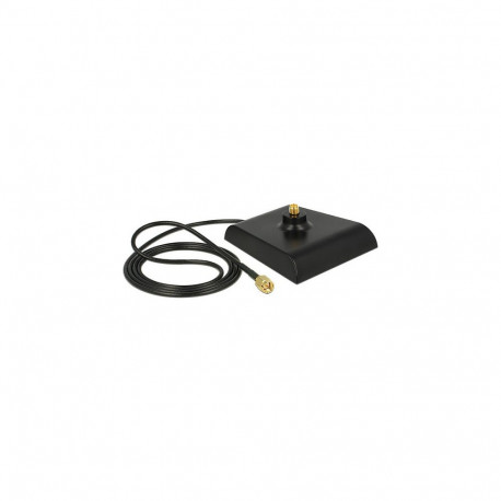 "Antennenfuß SMA Stecker > SMA Buchse 1 m low loss schwarz"
