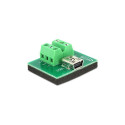 Delock adapter Mini USB pesa - 6-viiguline klemmiplokk