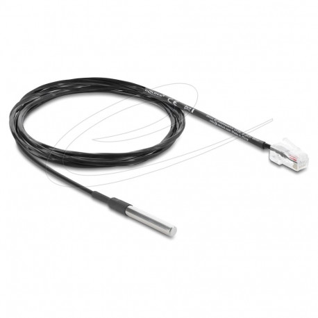 "Delock Temperaturfühler-Kabel mit RJ45 Stecker DS18B20 1 m"