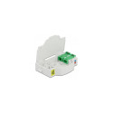"DELOCK LWL Anschlussdose fr Hutschiene 2 x SC Simplex oder LC Duplex"