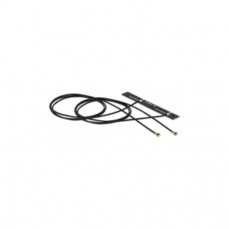 Delock WLAN 802.11 ac/a/h/b/g/n topeltantenn 2 x MHF 4L pistik 3 - 5 dBi 2 x 50cm PCB sisemine iseli