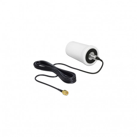 "DELOCK WLAN Antenne RP-SMA 802.11 ac/a/h/b/g/n 0dBi 3m ULA100 omnidirektional weiss Outdoor"