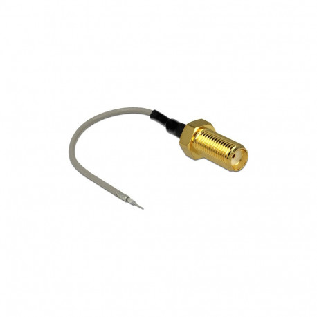 "DELOCK Antennenkabel SMA Buchse zum Einbau > offenes verzinntes Kabelende (1.37-94.8mm) Gewindelnge