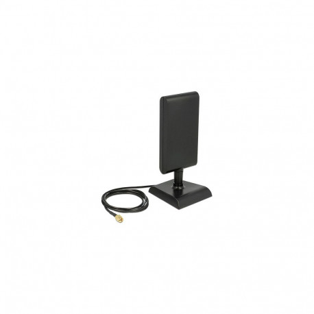 "DELOCK WLAN 802.11 ac/a/h/b/g/n Antenne RP-SMA Stecker 6-9 dBi direktional mit magnetischem Standfu