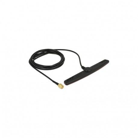 GSM UMTS LTE antenn SMA-pistikuga 2,5dBi 2m RG-174 ringsuunaline kleebitava kinnitusega