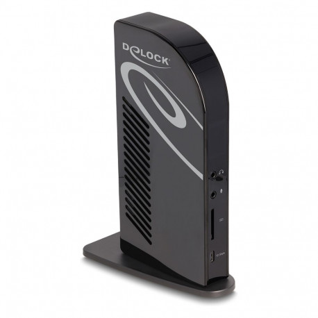 Delock USB Type-C kolme ekraani dokkimisjaam DisplayLink 4K / USB-jaotur / LAN / SD / Audio / PD 96 