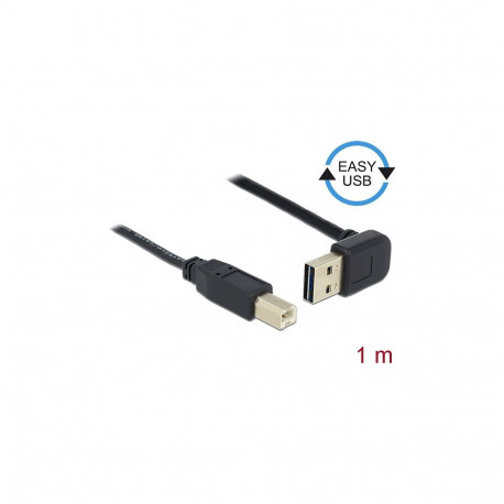 "Kabel EASY-USB 2.0 Typ-A Stecker gewinkelt oben / unten > USB 2.0 Typ-B Stecker 1 m"