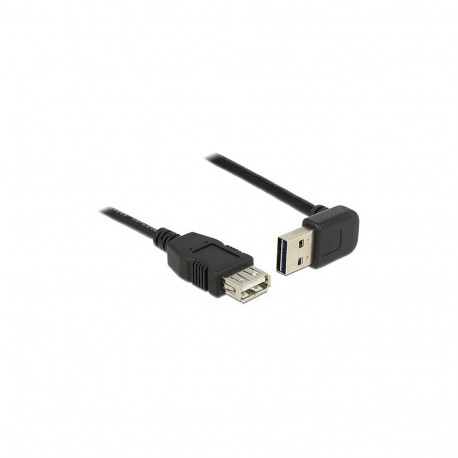 "DELOCK Verlngerungskabel EASY-USB 2.0 Typ-A Stecker gewinkelt oben / unten > USB 2.0 Typ-A Buchse s