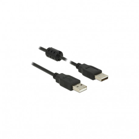 DELOCK USB 2.0 kaabel Typ-A pistik > Typ-A pistik 1.0 m must